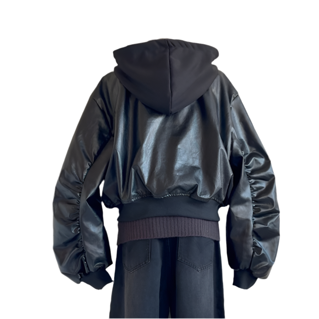 loose leather jakcet