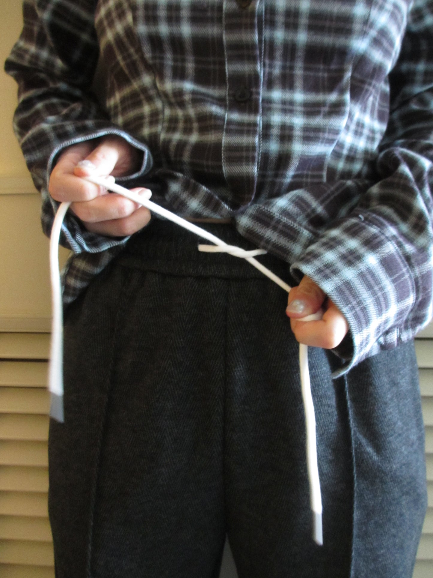 herringbone relax pants