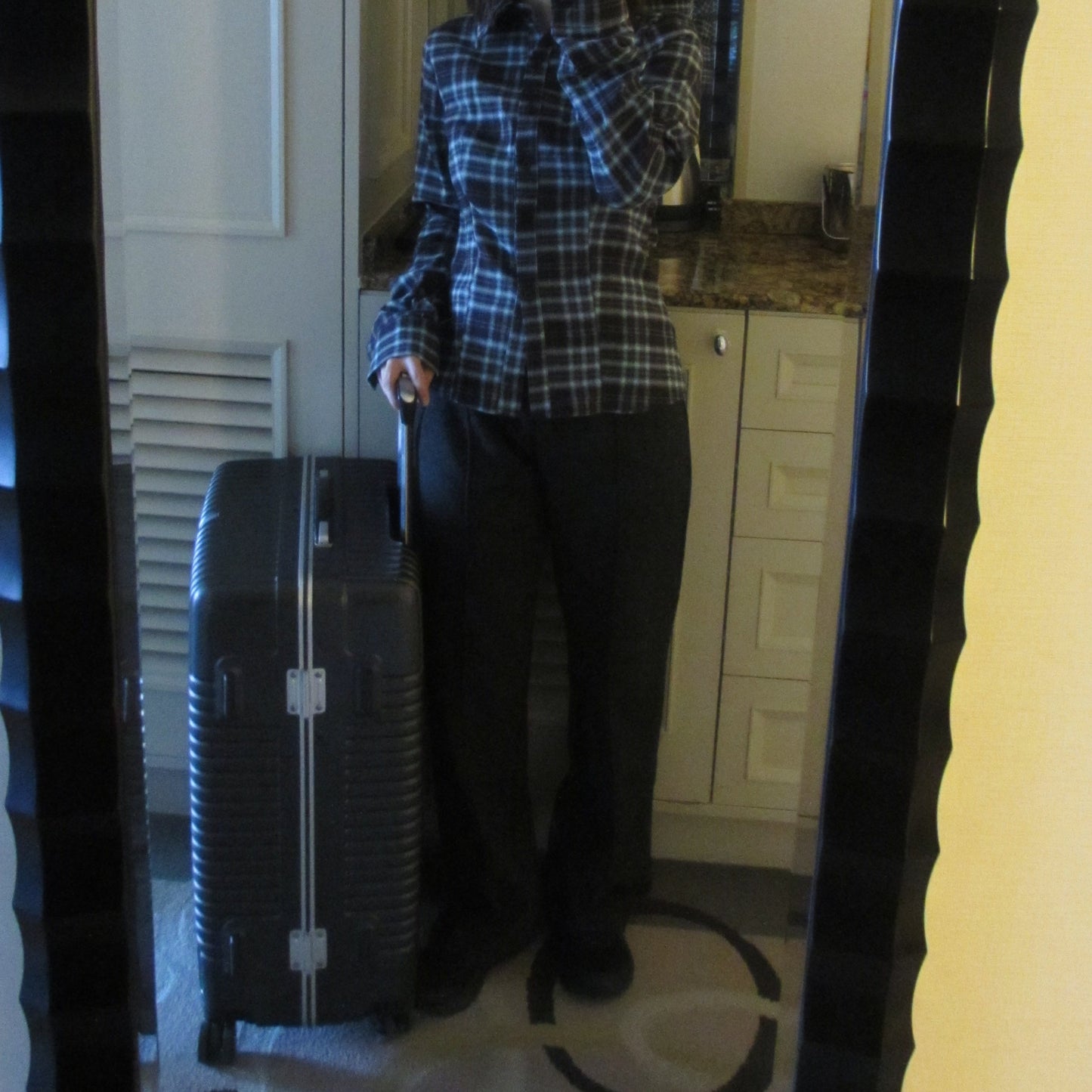 shaped checked shirt