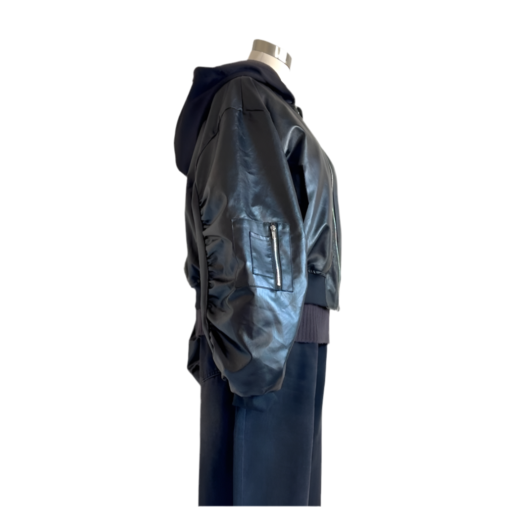 loose leather jakcet