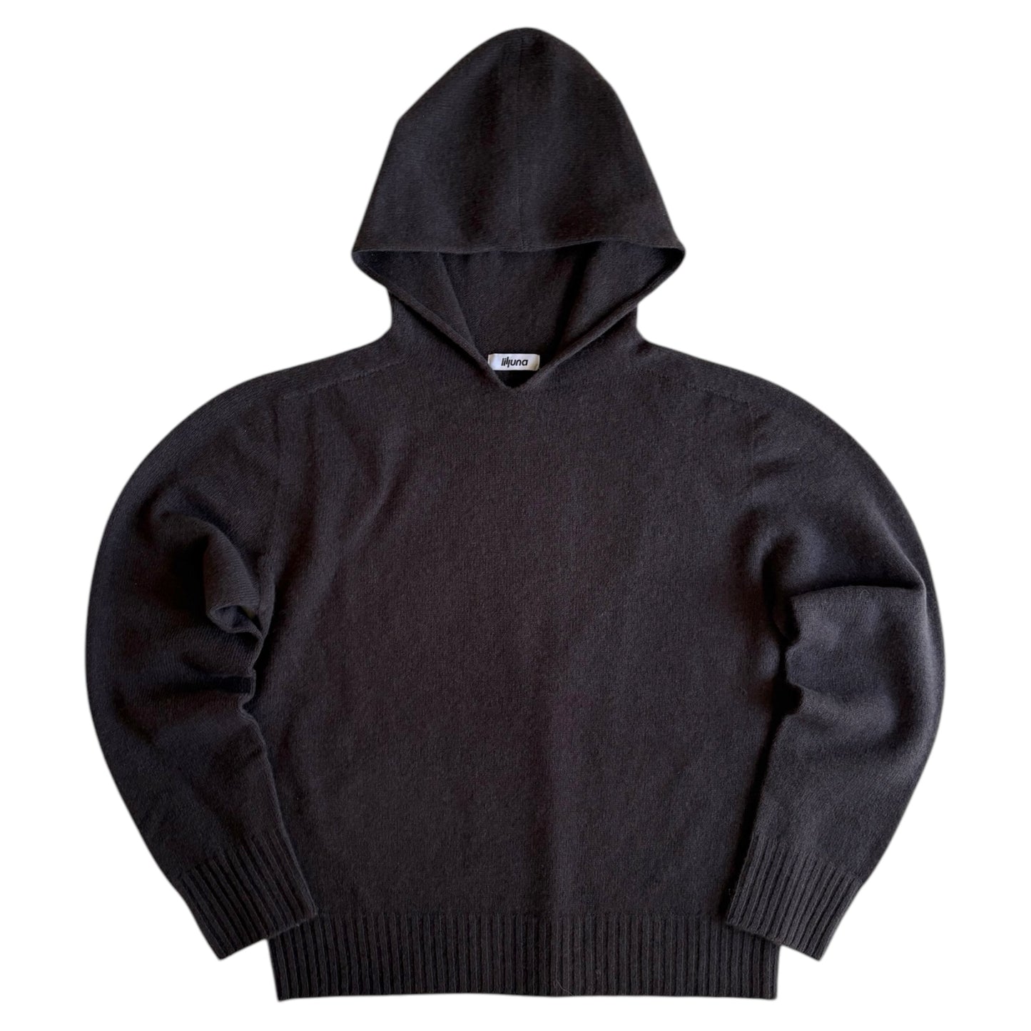 wool hoodie knit