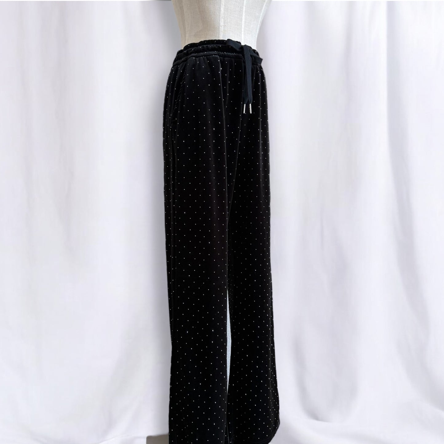 aurora stone velvet relax pants