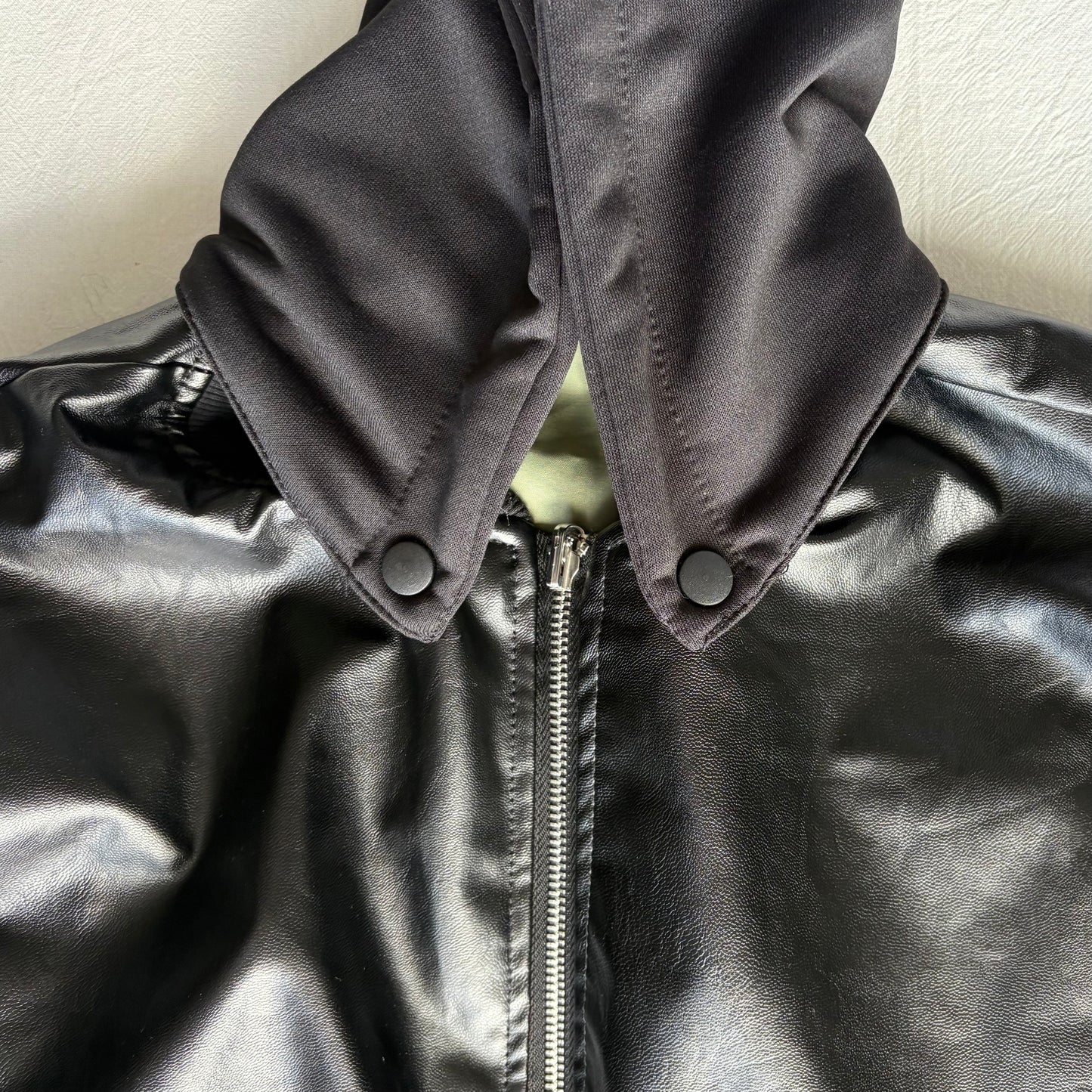 loose leather jakcet
